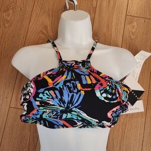 NWT Vera Bradley Reversible Bikini Top- Large